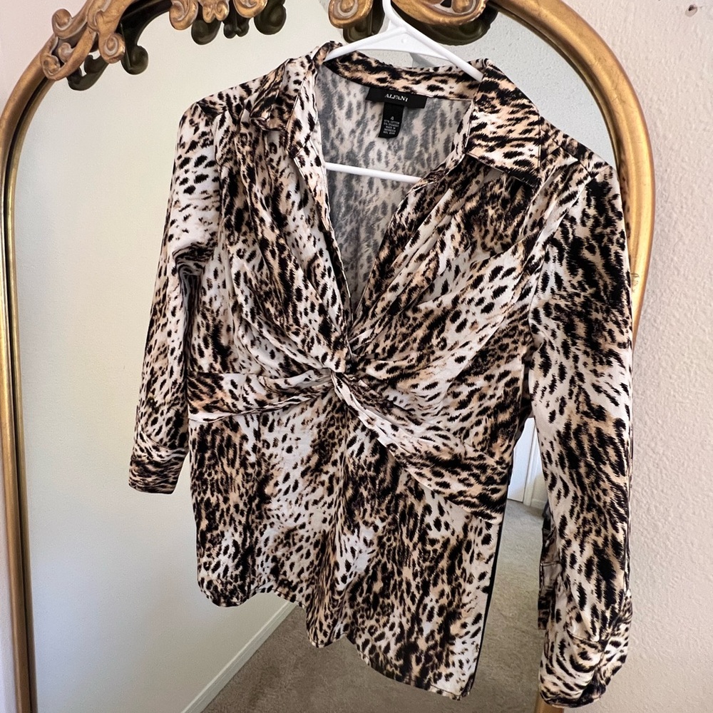 Alfani Animal Print Women's Blouse